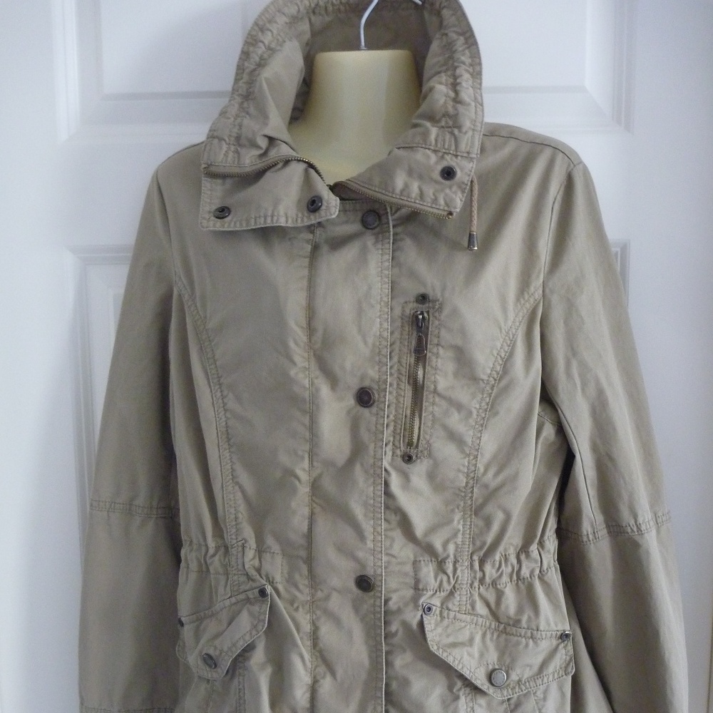 MARC NEW YORK Andrew Marc Khaki Jacket Cotton Parka Size S